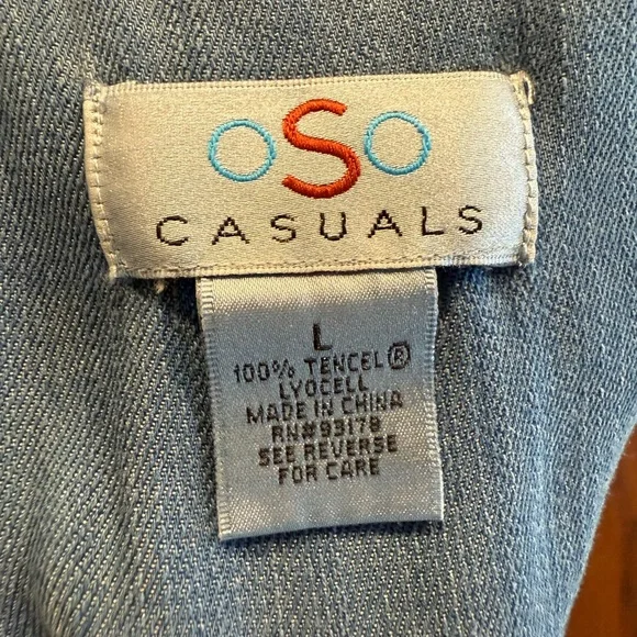 OSO Casuals Light Blue Denim Dress - Picture 4 of 4